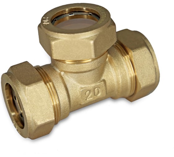 Изображение товара Тройник для гофрированных труб Millennium 20x20x20 мм TNT2020