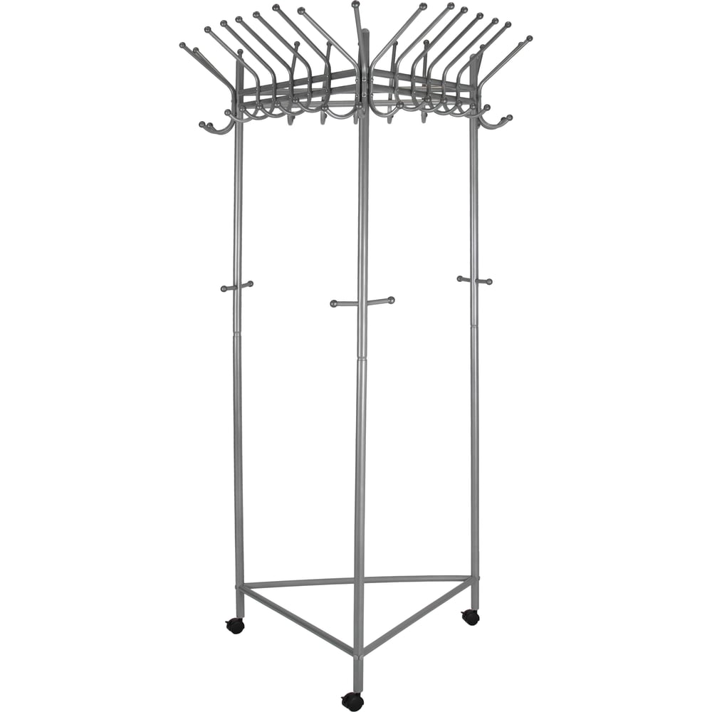 Изображение товара Вешалка напольная на колесах Мебелик Пико 21, металлик П0001414 916