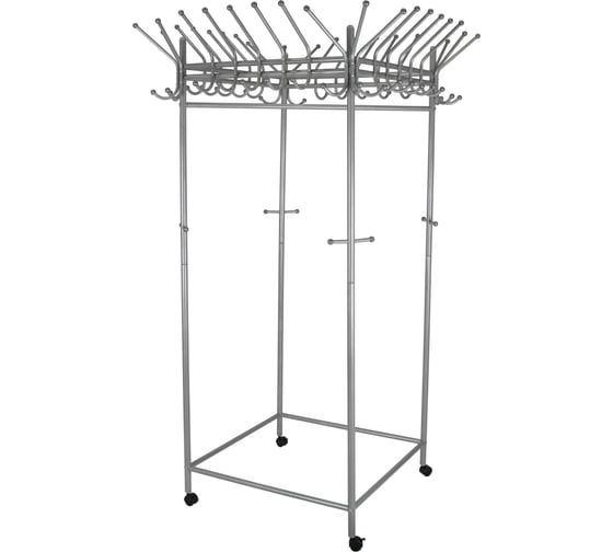 Изображение товара Напольная вешалка Мебелик Пико 23 на колесах металлик П0001416 918