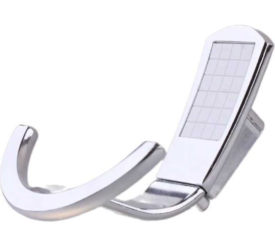 Изображение товара Крючок Стройбат ABT-02 (шт), белый/хром упаковка (25 шт) 915330