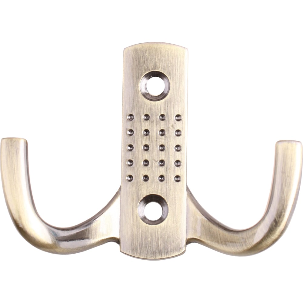 Изображение товара Крючок Стройбат двойной перфорированный бронза 350 шт