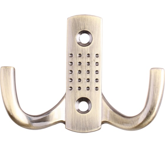 Изображение товара Крючок Стройбат двойной перфорированный бронза коробка (350 шт) 416954