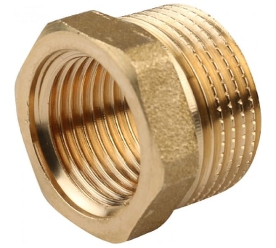 Изображение товара Футорка латунная 3/4"×1/2" наружная/внутренняя резьба для перехода между элементами трубопровода Millennium LFMF3412