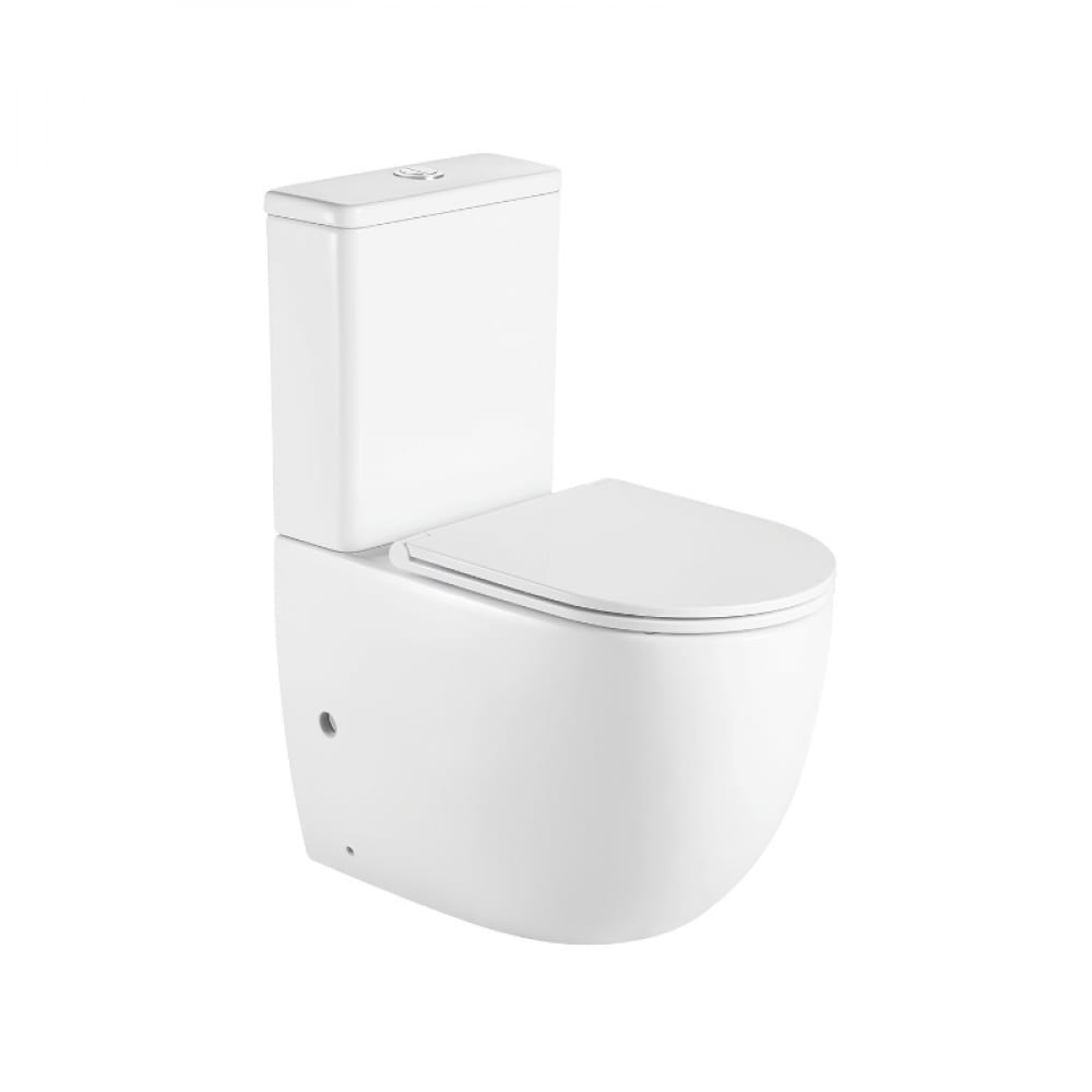 Напольный безободковый унитаз Azario ерш для туалета напольный керамика белый ce2919aa toh