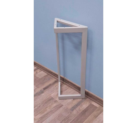 Изображение товара Подстолье-опора для стола Parallax 820 350 40x20, треугольное металлическое барное, серое, Лофт, 1 шт 91GR0350200820-TRG