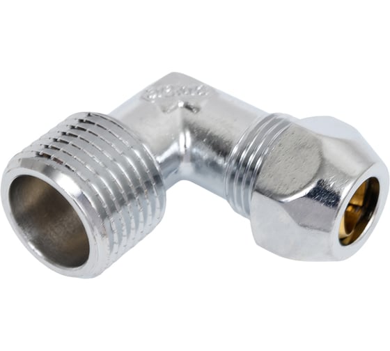Изображение товара Цанга угловая хромированная Millennium 10x1/2" с наружной резьбой XUM1012