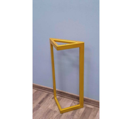 Изображение товара Подстолье-опора для стола Parallax 890 450 40x20, треугольное металлическое барное, золотое, Лофт, 1 шт 91GD0450250890-TRG