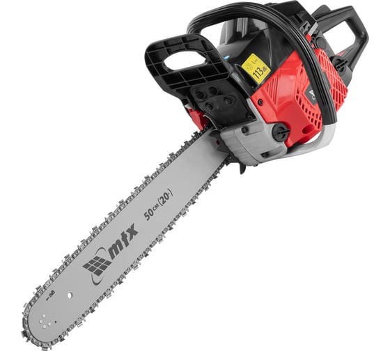 Изображение товара Пила цепная бензиновая MTX MS-5820, шина 50 см, 58 см3, 3,6 л.с., шаг 0,325, паз 1,5 мм 76 зв 95213