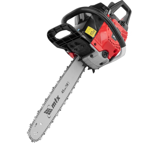 Изображение товара Пила цепная бензиновая MTX MS-5218, шина 45 см, 52 см3, 3 л.с., шаг 0,325, паз 1.5 мм 72 зв 95212
