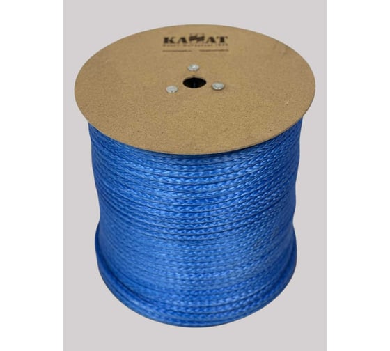 Изображение товара Канат ОАО КАНАТ Ультра СВМПЭ сверхвысокомолекулярный полиэтиленовый плетеный 8/12 прядный ø8 мм, катушка, 25 м 4010120008025