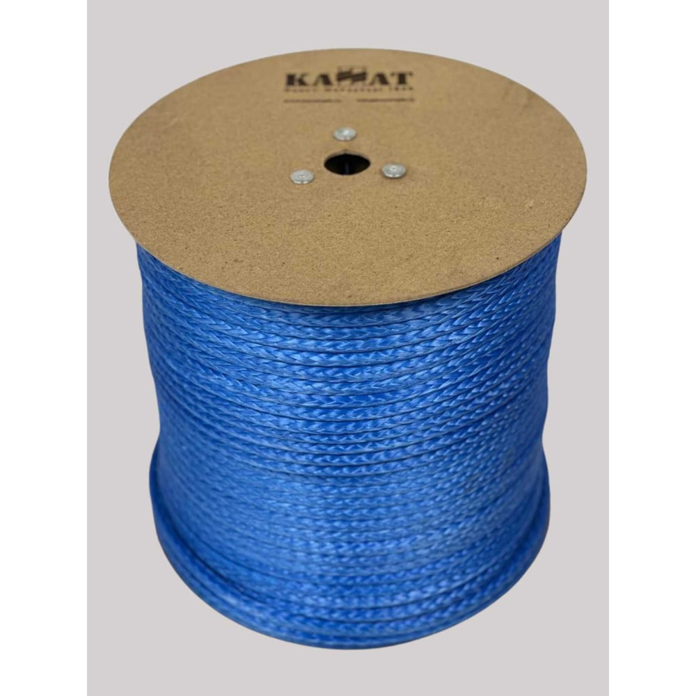 Изображение товара Канат ОАО КАНАТ Ультра СВМПЭ сверхвысокомолекулярный полиэтиленовый плетеный 8/12 прядный ø16 мм, катушка, 50 м 4010120016050