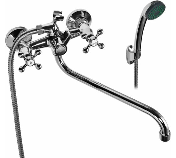 Изображение товара Смеситель WISENT для ванной с изливом 30 см. и душем W2365