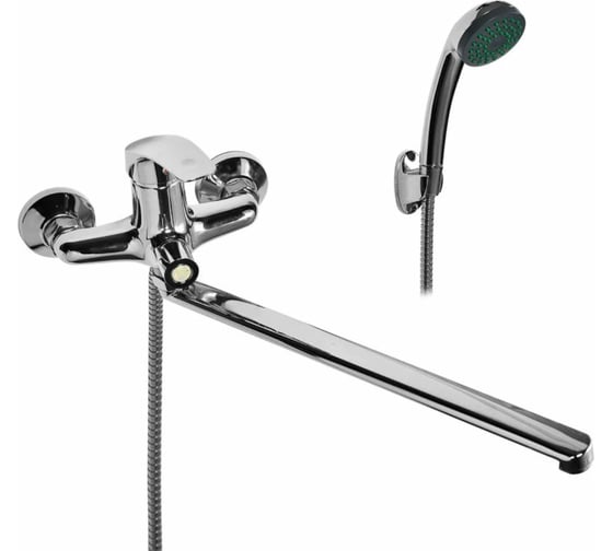 Изображение товара Смеситель WISENT для ванной с изливом 40 см. и душем W22212