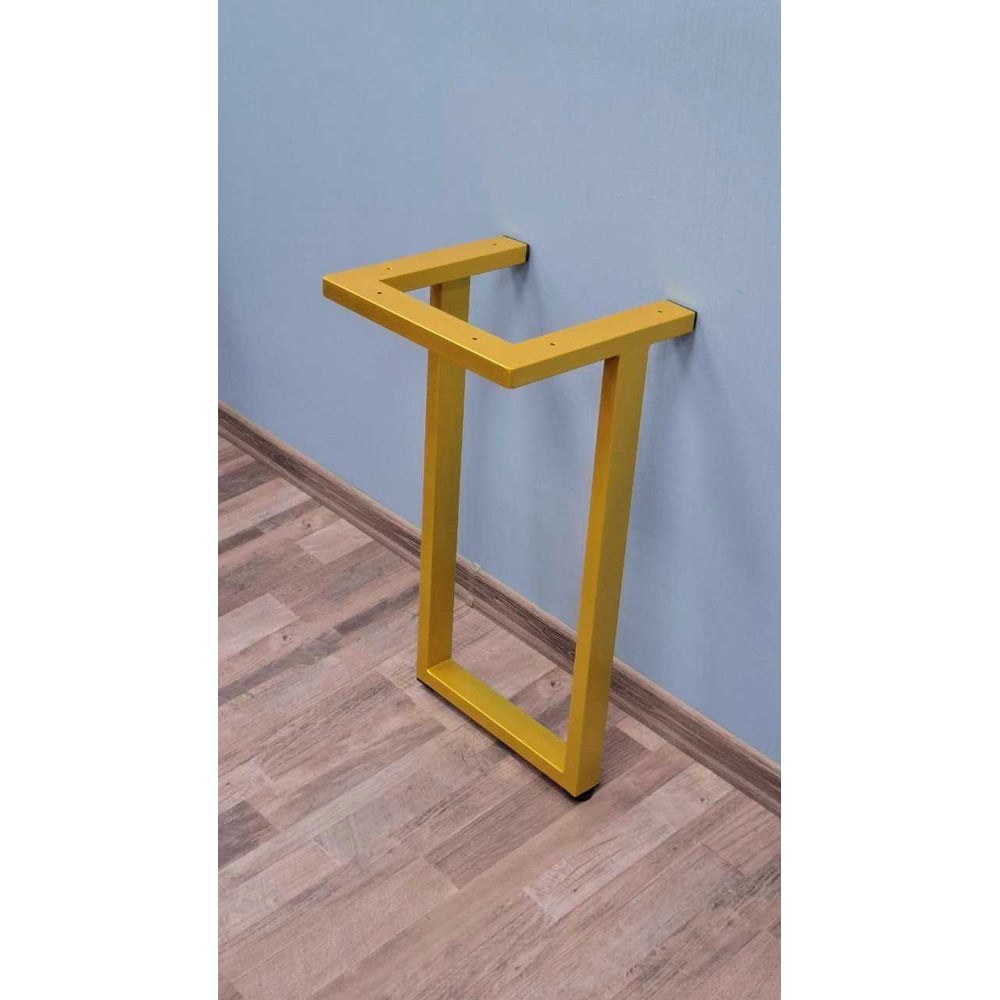 Изображение товара Подстолье устойчивое для стола Parallax 810 550 50x25 металлическое золотое лофт с регулировкой выс