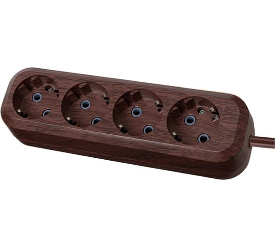 Изображение товара Удлинитель сетевой TDM ELECTRIC 4 розетки, 5 метров, ПВС 3х1мм2 Эко (бук) 16А 250В SQ1303-3012