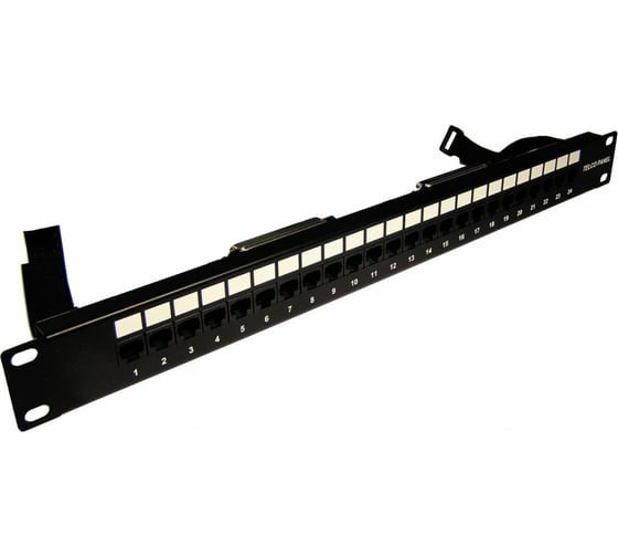 Изображение товара Патч-панель TWT TELCO, 19, 24 порта RJ-45, 1U, контакты 12, 36, PP24TLC-1236