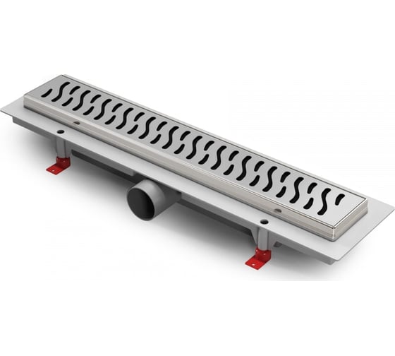 Изображение товара Водоотводящий пластиковый желоб Azario D40 боковой слив с решеткой Harmony 450 мм AZ-CH 450 H 71156