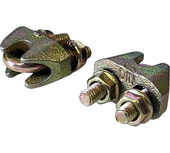 Изображение товара Зажим ОПМ DIN 1142 для канатов d6,5 zn 10 шт УТ000030732