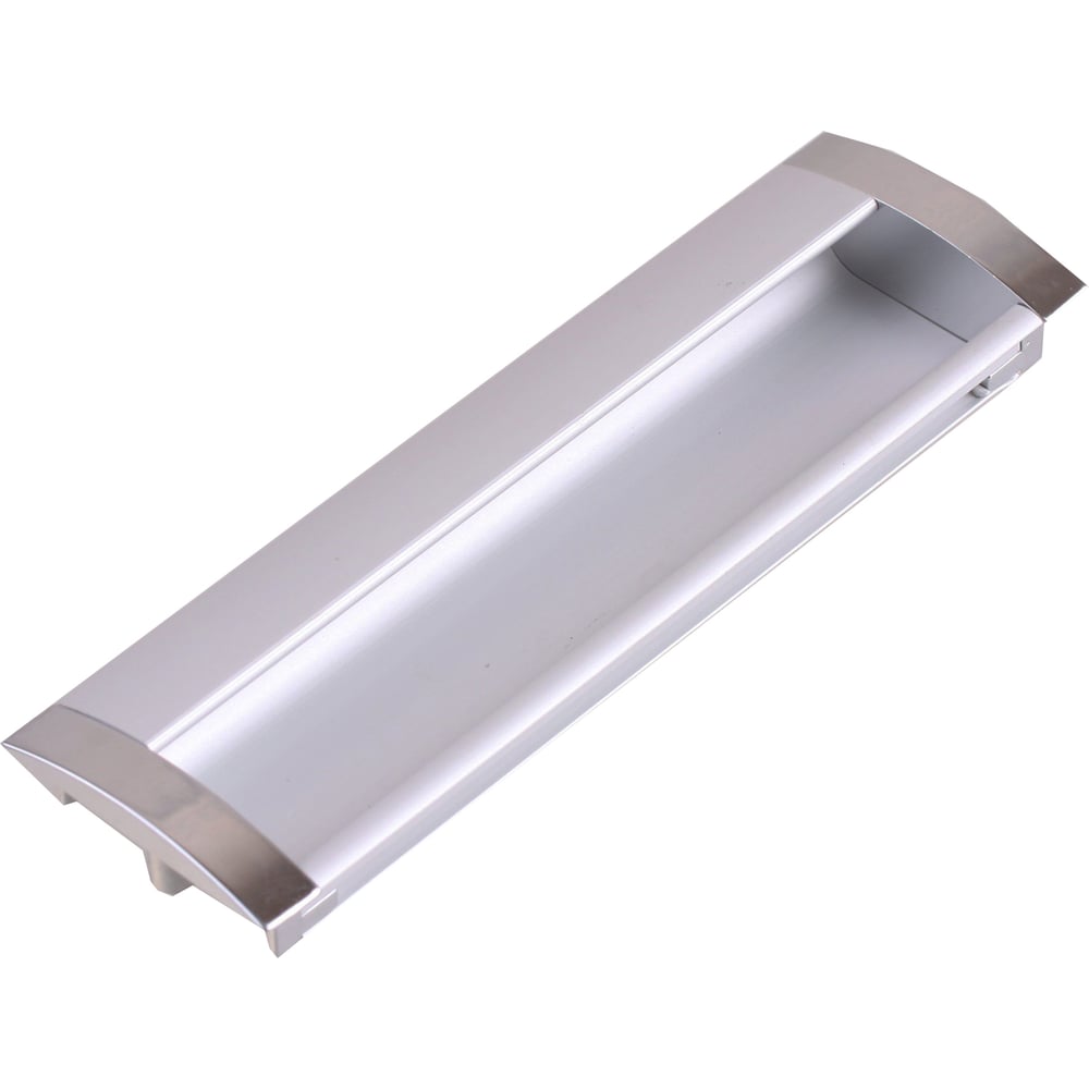 Изображение товара Врезная ручка Стройбат 128 мм серый металлик для корпусной мебели