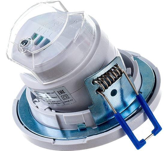 Изображение товара Датчик движения TDM ELECTRIC ДДТ-03 65 мм, регулируемый, 800Вт, 10-900с, 6м, 3+лк, 120 сбоку+360 сверху градусов, IP20 SQ0324-0032