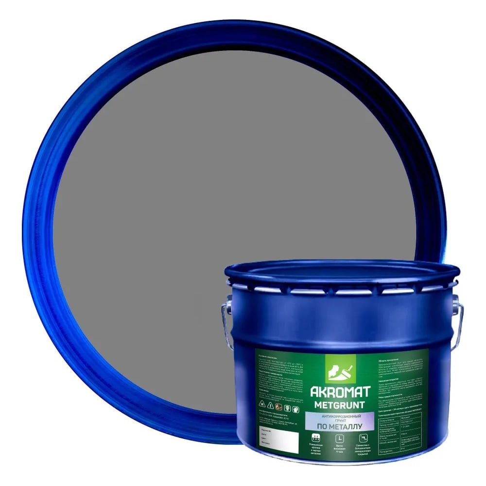 Изображение товара Грунт Акромат AKROMAT METGRUNT (МЕТГРУНТ) 10 кг, серый УТ000013972