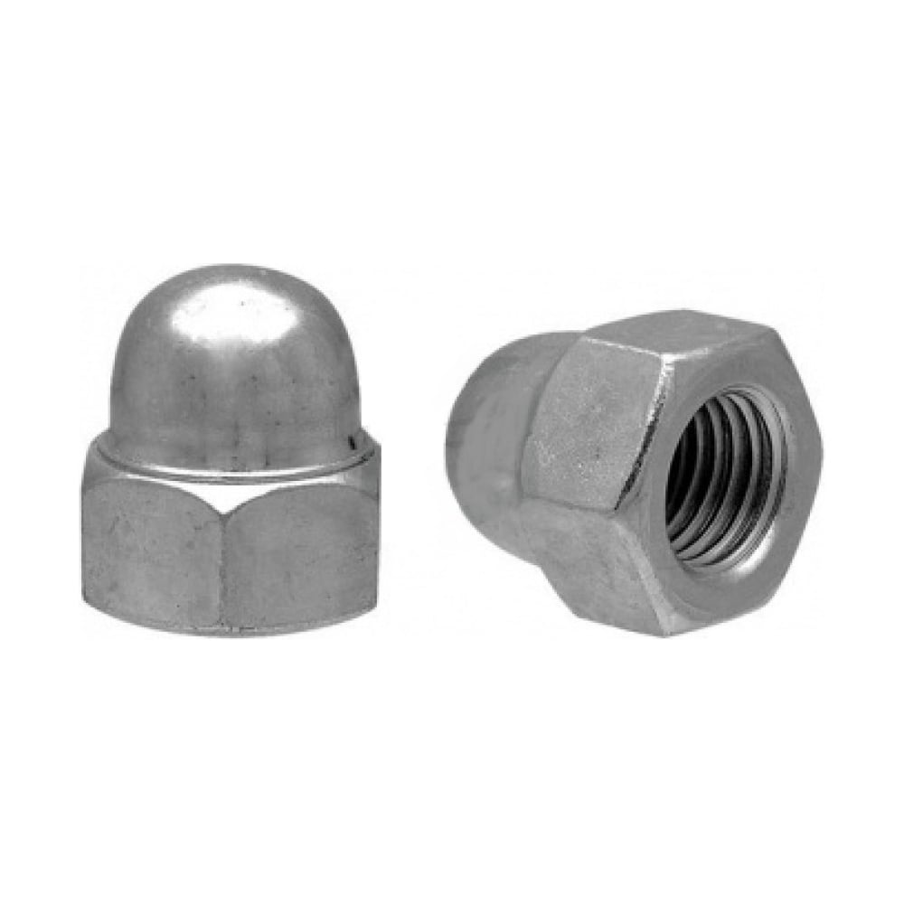 Изображение товара Гайка ОПМ DIN 1587 SW-19 М12 6 Zn 100 шт - прочный крепеж с покрытием