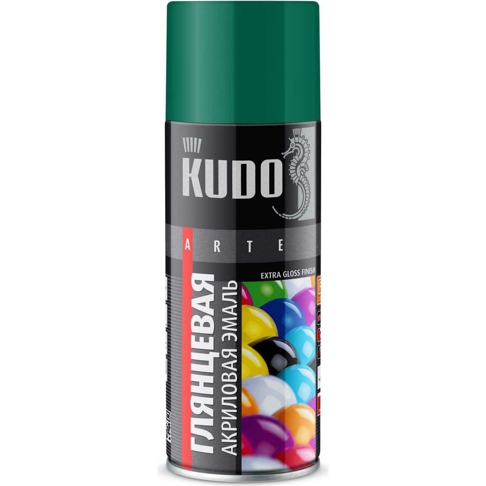 Высокоглянцевая акриловая эмаль KUDO пластика полимерная глина 56 г флуоресцентный зелёный