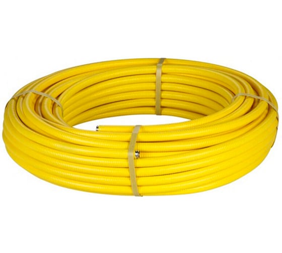 Изображение товара Труба гофрированная отожжённая для газа D20, длина 30 м, в оплётке из нержавеющей стали Millennium TGNS2003Y