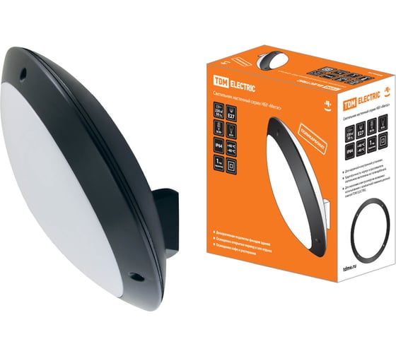 Изображение товара Светильник TDM ELECTRIC НБУ 05-60-006 "Мегас", черный, IP64 SQ0328-0306