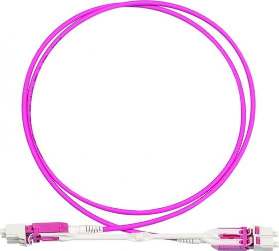 Изображение товара Оптический патч-корд LANMASTER дуплексный, LC-LC, для панелей высокой плотности LAN-2LC-2LC/OM4H-1.0