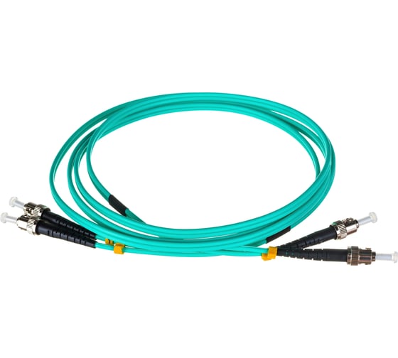 Изображение товара Оптический патч-корд LANMASTER дуплексный, ST/PC-ST/PC, OM3, LSZH, 2.0 м LAN-2ST-2ST/OM3-2.0