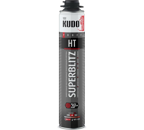 Изображение товара Клей-пена универсальный KUDO конструкционный профессиональный всесезонный SUPERBLITZ HT KUPP10B13SBHT