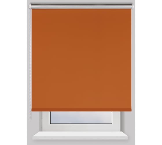 Изображение товара Рулонная штора PRAKTO Blackout Silver 160х175см оранжевый 7794892
