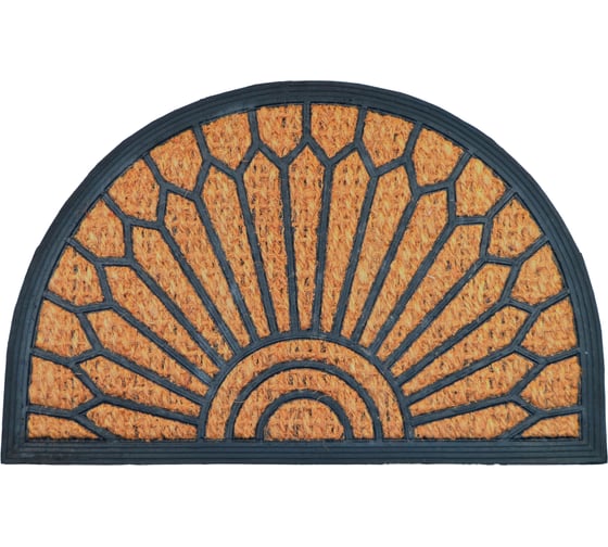 Изображение товара Придверный кокосовый коврик ComeForte RUBBERTECH 40х60 см полукруглый CM-1011