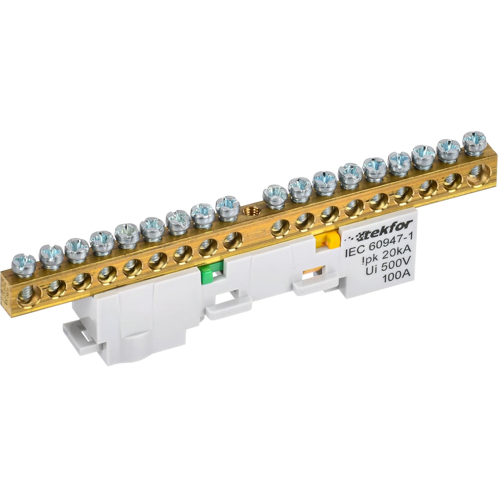 Изображение товара Шина заземления IEK TEKFOR PE 6x9-18 для Din-рейки