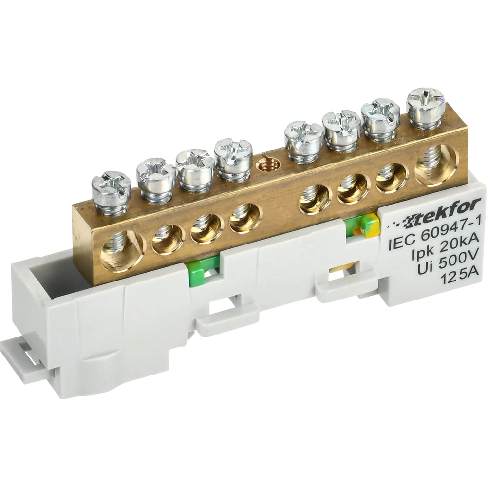 Изображение товара Шина IEK TEKFOR PE для заземления 5 шт TF-NN20-08-DL-K05
