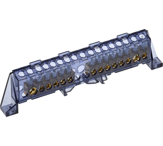 Изображение товара Шина N ноль в комбинированном изоляторе IEK TEKFOR Стойка 8x12-8+8-Ч (5шт/упак) TF-NN20-88-DP-K02