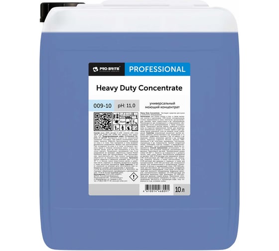 Изображение товара Универсальный моющий концентрат PRO-BRITE HEAVY DUTY Concentrate 10 л 009-10
