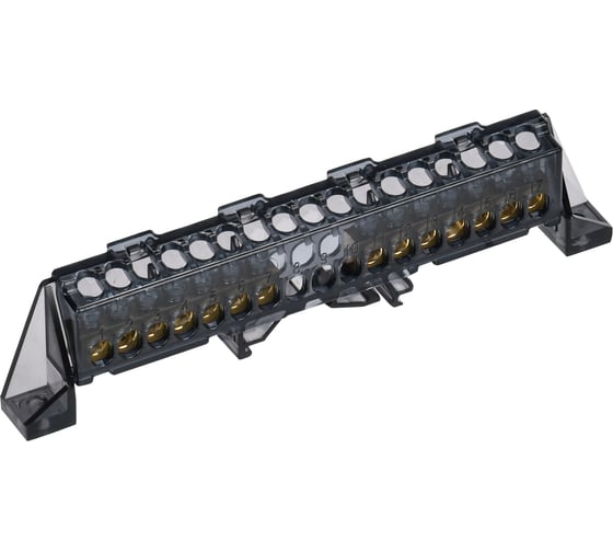 Изображение товара Шина N ноль в комбинированном изоляторе IEK TEKFOR Стойка 6x9-7+7-Ч (5шт/упак) TF-NN10-77-DP-K02