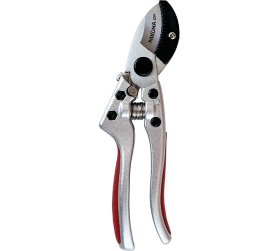 Изображение товара Садовый секатор NIKONA c наковаленкой 3/4, Push-to-Open, из SK5 стали, длина 200 мм 67-442
