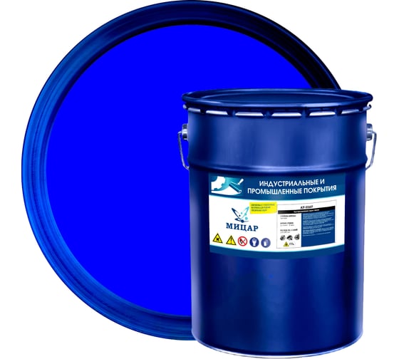 Изображение товара Грунт-эмаль Мицар АУ-0167 20 кг синий УТ000011080