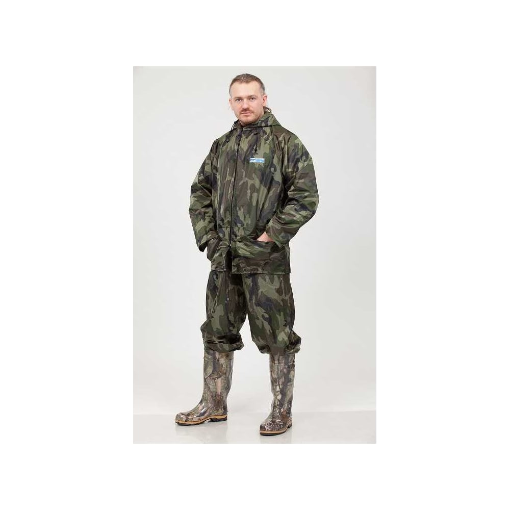 Изображение товара Влагозащитный костюм WATERPROOFline Hunter WPL 56-58, рост 170-176 см, зеленый