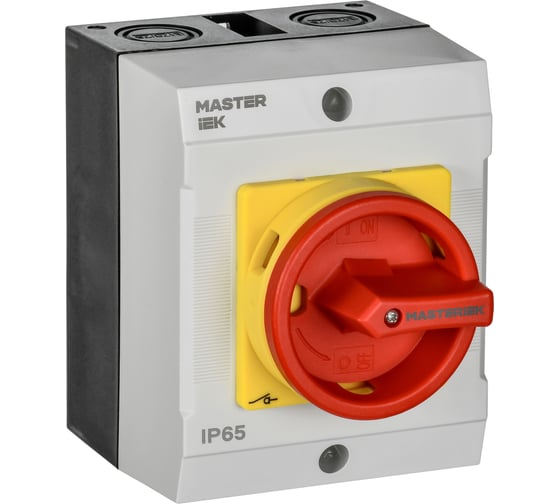 Изображение товара Переключатель кулачковый в боксе закрытая рукоятка IEK аварийный 16А сх. 90 MI-CS22-016-090