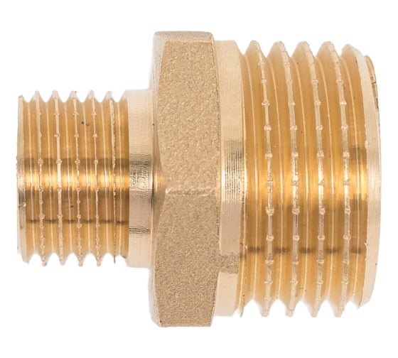 Изображение товара Ниппель латунный никелированный переходной Millennium 1/2" х 1/4" с наружной резьбой LBMM1214