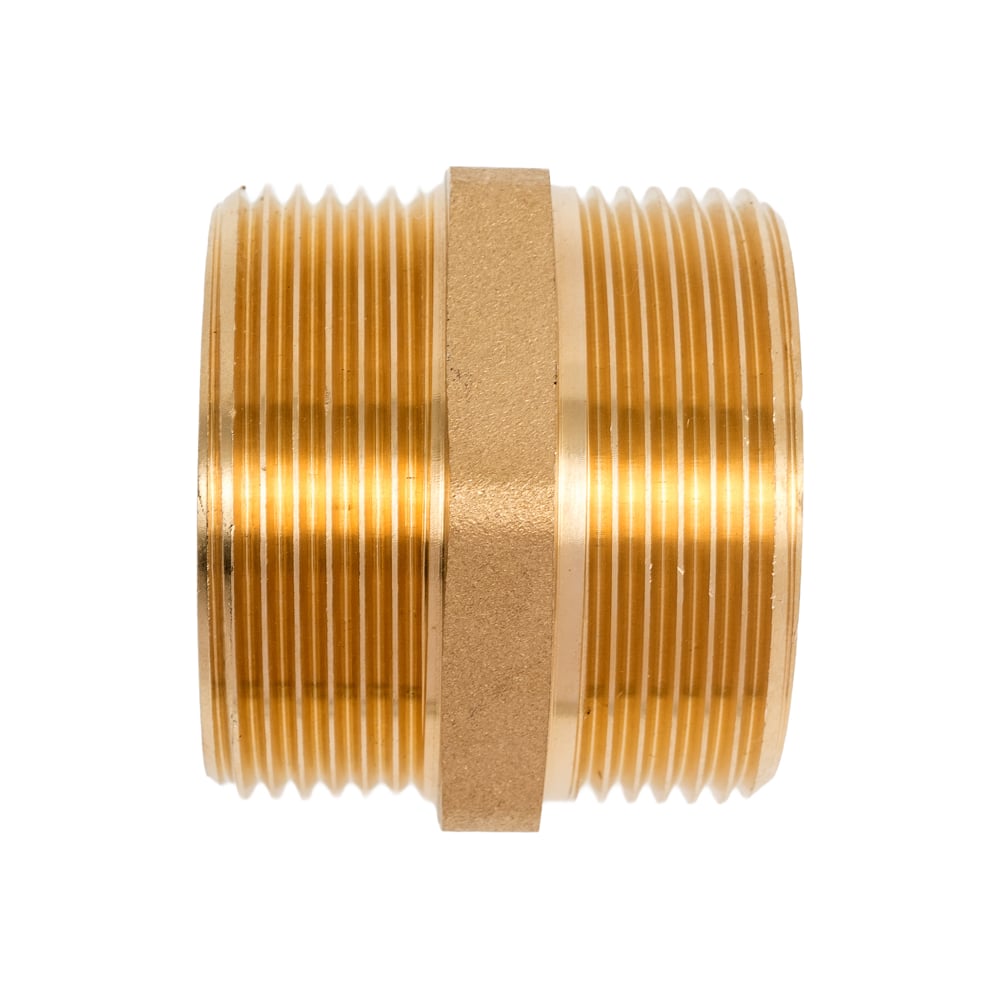 Изображение товара Ниппель латунный никелированный Millennium 1 1/2" с наружной резьбой LBMM4040