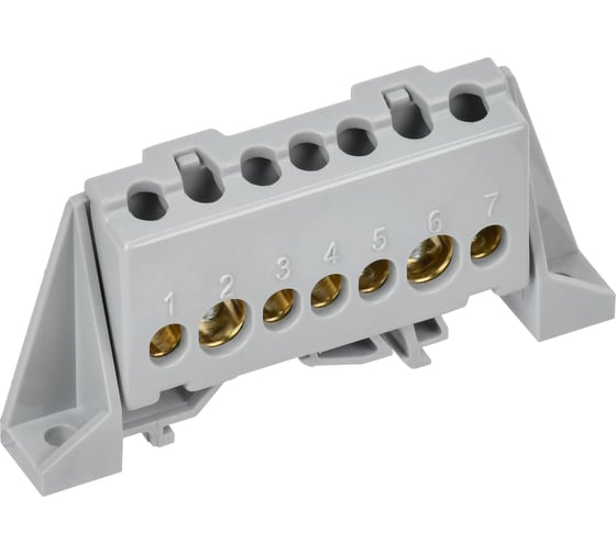 Изображение товара Шина L фаза в комбинированном изоляторе IEK TEKFOR Стойка 8x12-7-Ср (5шт/упак) TF-NN20-07-DP-K03