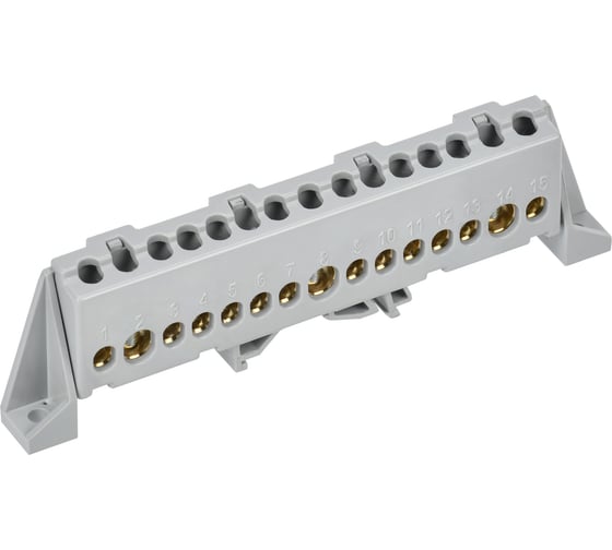 Изображение товара Шина L фаза в комбинированном изоляторе IEK TEKFOR Стойка 8x12-17-Ср (5шт/упак) TF-NN20-17-DP-K03