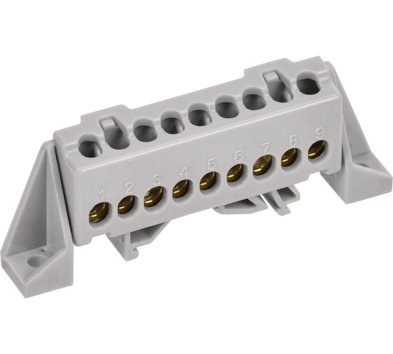 Изображение товара Шина L фаза в комбинированном изоляторе IEK TEKFOR Стойка 6x9-9-Ср (5шт/упак) TF-NN10-09-DP-K03