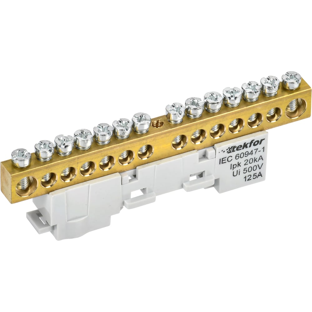 Изображение товара Шина L фаза неизолированная IEK TEKFOR 8x12-14-Ср 5шт/упак