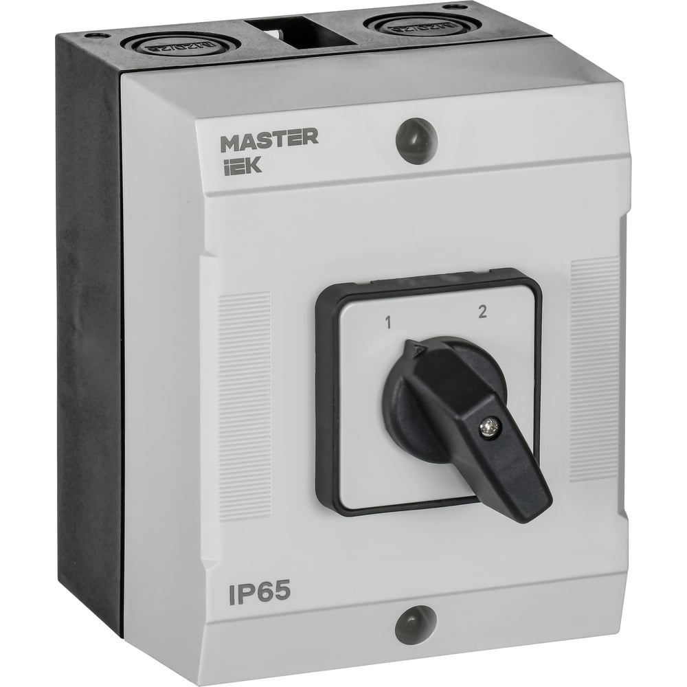 Изображение товара Переключатель кулачковый в боксе IEK 10А Модель MI-CS20-010-054, IP65, пластик и металл